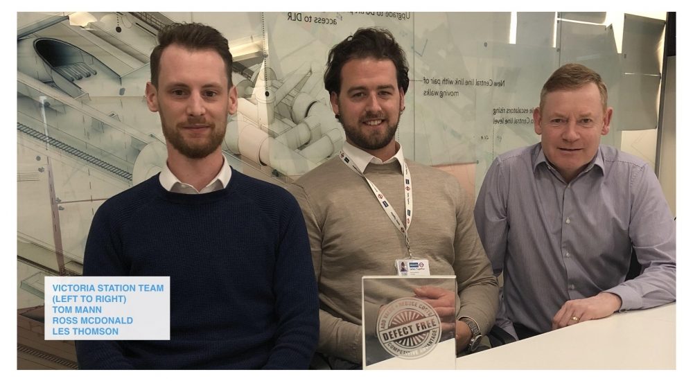 1165Our Victoria Station Upgrade team wins Taylor Woodrow ‘Defect Free’ Award