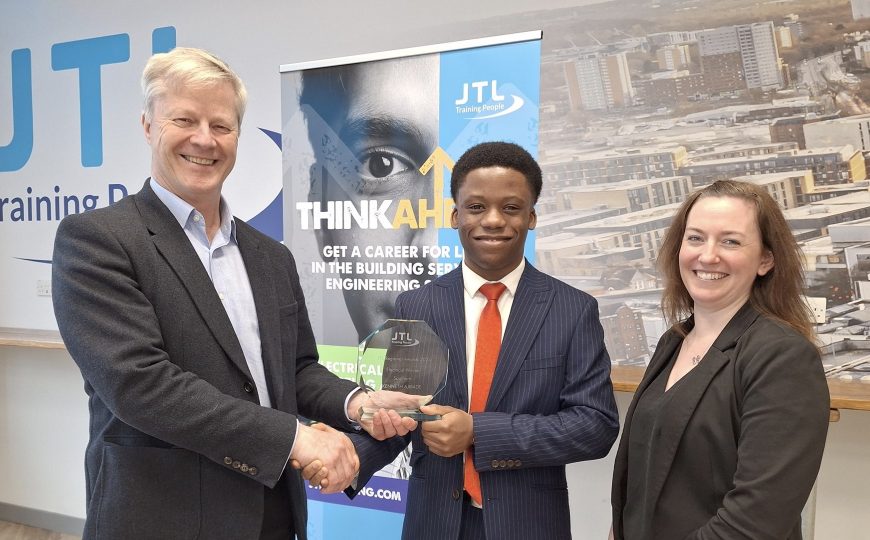 14806‘Outstanding achievement’ makes Dammy Ajibade a winner at JTL Regional Apprenticeship Awards